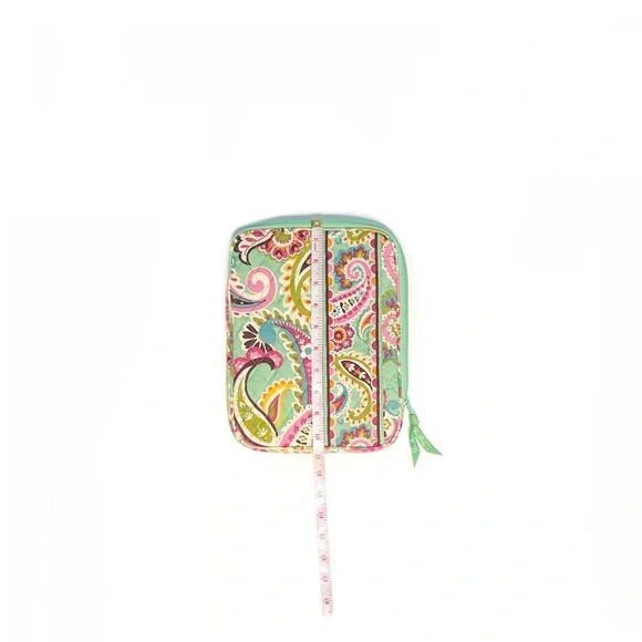 Vera Bradley Tablet Sleeve Paisley Floral Green Quilted Design - Picture 4 of 6